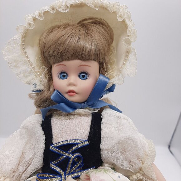 Madame Alexander Little Bo-Peep 007 Porcelain Doll Limited Edition With Stand - Picture 5 of 8